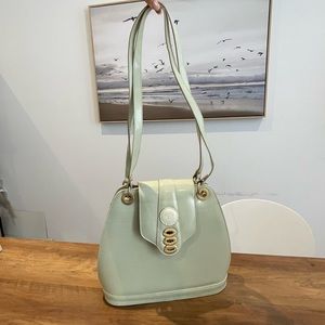 Bagatique Mint Vintage Leather Purse